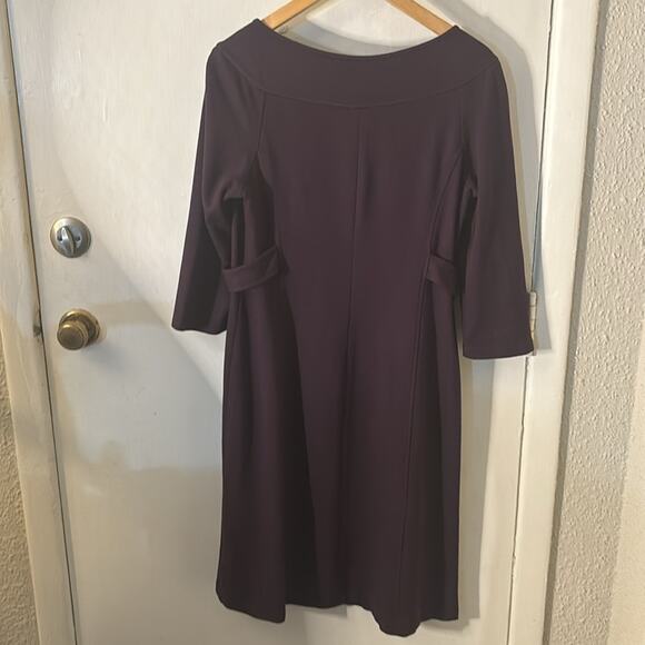 A Pea in a Pod Women’s Purple Midi Maternity Dress M Comfy Cozycore Classic - Picture 6 of 12